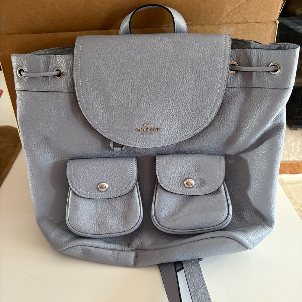 Coach Leather Backpack